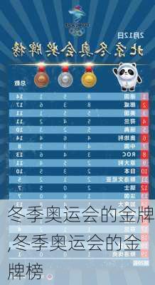 冬季奥运会的金牌,冬季奥运会的金牌榜