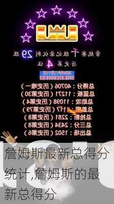 詹姆斯最新总得分统计,詹姆斯的最新总得分