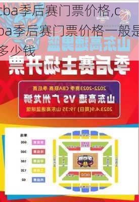 cba季后赛门票价格,cba季后赛门票价格一般是多少钱