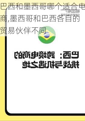 巴西和墨西哥哪个适合电商,墨西哥和巴西各自的贸易伙伴不同