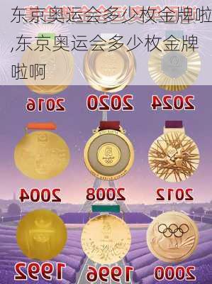 东京奥运会多少枚金牌啦,东京奥运会多少枚金牌啦啊