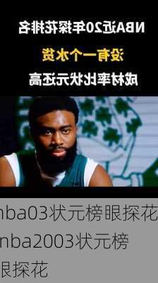 nba03状元榜眼探花,nba2003状元榜眼探花