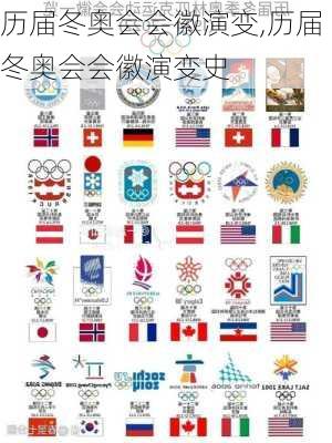 历届冬奥会会徽演变,历届冬奥会会徽演变史