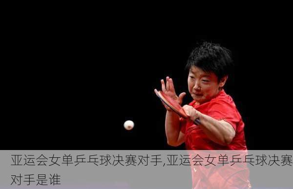 亚运会女单乒乓球决赛对手,亚运会女单乒乓球决赛对手是谁