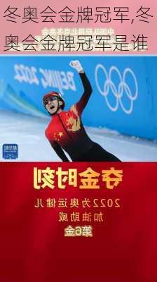 冬奥会金牌冠军,冬奥会金牌冠军是谁