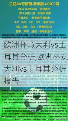 欧洲杯意大利vs土耳其分析,欧洲杯意大利vs土耳其分析报告