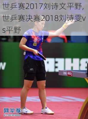 世乒赛2017刘诗文平野,世乒赛决赛2018刘诗雯vs平野