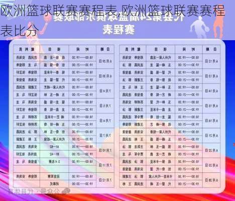 欧洲篮球联赛赛程表,欧洲篮球联赛赛程表比分