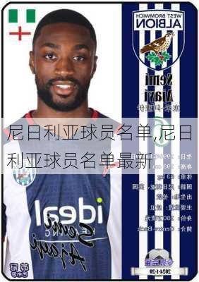 尼日利亚球员名单,尼日利亚球员名单最新