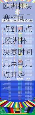欧洲杯决赛时间几点到几点,欧洲杯决赛时间几点到几点开始