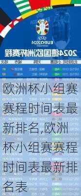 欧洲杯小组赛赛程时间表最新排名,欧洲杯小组赛赛程时间表最新排名表