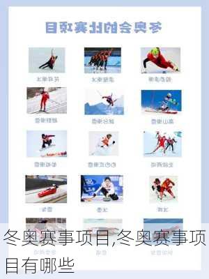 冬奥赛事项目,冬奥赛事项目有哪些
