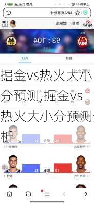 掘金vs热火大小分预测,掘金vs热火大小分预测分析