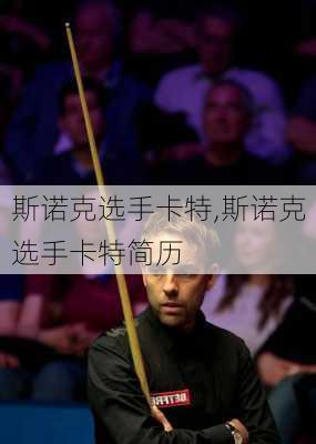 斯诺克选手卡特,斯诺克选手卡特简历