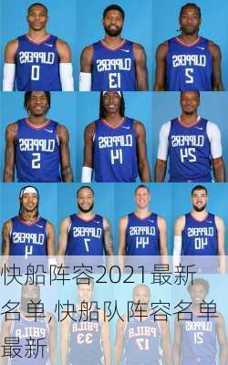 快船阵容2021最新名单,快船队阵容名单最新