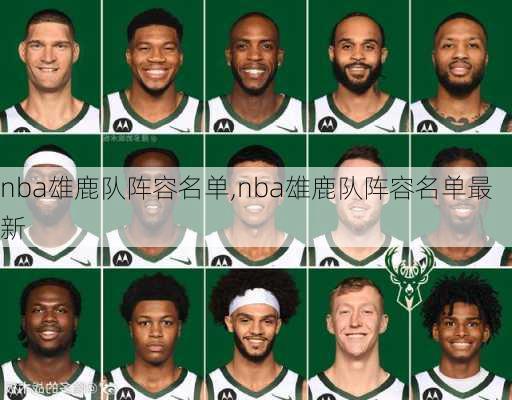 nba雄鹿队阵容名单,nba雄鹿队阵容名单最新