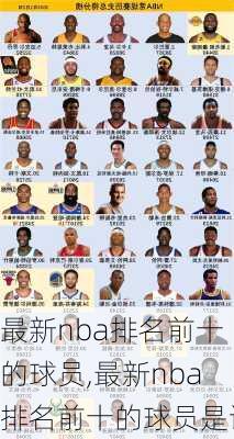 最新nba排名前十的球员,最新nba排名前十的球员是谁