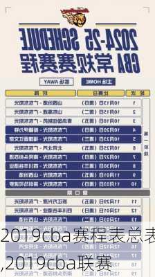 2019cba赛程表总表,2019cba联赛