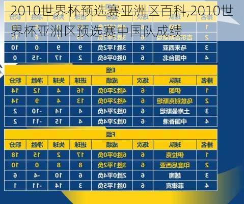 2010世界杯预选赛亚洲区百科,2010世界杯亚洲区预选赛中国队成绩