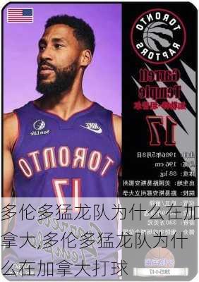 多伦多猛龙队为什么在加拿大,多伦多猛龙队为什么在加拿大打球