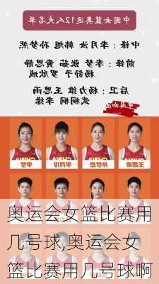 奥运会女篮比赛用几号球,奥运会女篮比赛用几号球啊