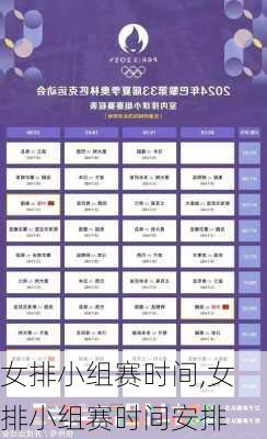 女排小组赛时间,女排小组赛时间安排