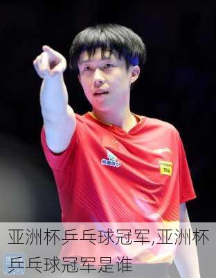 亚洲杯乒乓球冠军,亚洲杯乒乓球冠军是谁