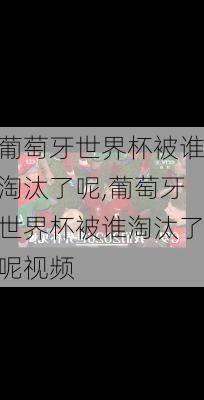 葡萄牙世界杯被谁淘汰了呢,葡萄牙世界杯被谁淘汰了呢视频