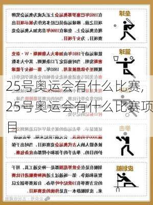 25号奥运会有什么比赛,25号奥运会有什么比赛项目