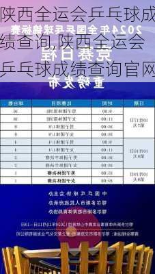 陕西全运会乒乓球成绩查询,陕西全运会乒乓球成绩查询官网