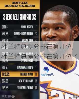杜兰特总得分排在第几位,杜兰特总得分排在第几位了
