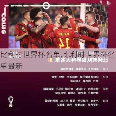 比利时世界杯名单,比利时世界杯名单最新