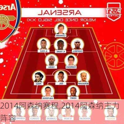 2014阿森纳赛程,2014阿森纳主力阵容