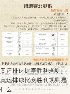奥运排球比赛胜利规则,奥运排球比赛胜利规则是什么