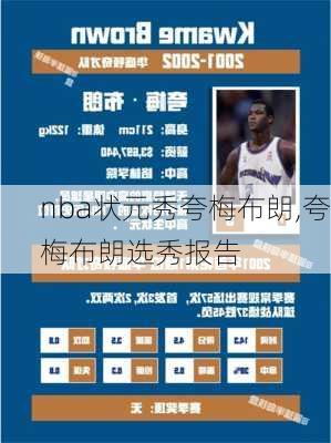 nba状元秀夸梅布朗,夸梅布朗选秀报告