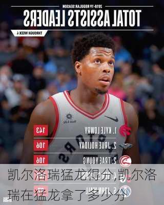 凯尔洛瑞猛龙得分,凯尔洛瑞在猛龙拿了多少分