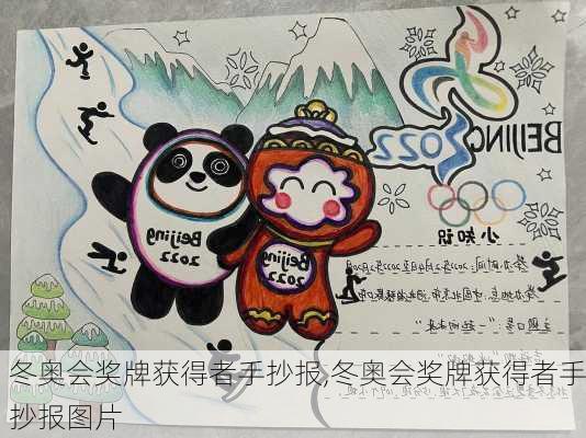 冬奥会奖牌获得者手抄报,冬奥会奖牌获得者手抄报图片