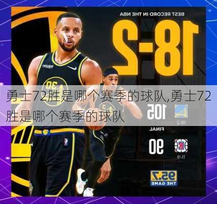 勇士72胜是哪个赛季的球队,勇士72胜是哪个赛季的球队