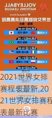2021世界女排赛程表最新,2021世界女排赛程表最新比赛