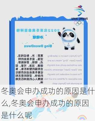 冬奥会申办成功的原因是什么,冬奥会申办成功的原因是什么呢