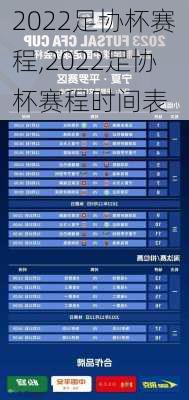 2022足协杯赛程,2022足协杯赛程时间表