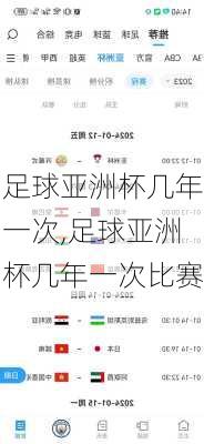 足球亚洲杯几年一次,足球亚洲杯几年一次比赛