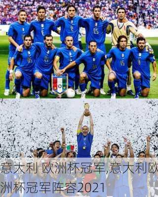 意大利 欧洲杯冠军,意大利欧洲杯冠军阵容2021