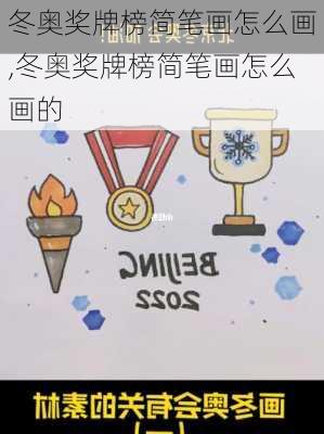 冬奥奖牌榜简笔画怎么画,冬奥奖牌榜简笔画怎么画的