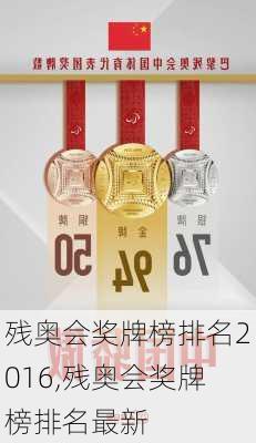 残奥会奖牌榜排名2016,残奥会奖牌榜排名最新