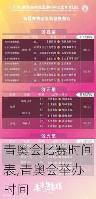 青奥会比赛时间表,青奥会举办时间