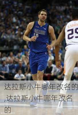 达拉斯小牛哪年改名的,达拉斯小牛哪年改名的