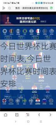 今日世界杯比赛时间表,今日世界杯比赛时间表安排