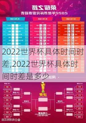 2022世界杯具体时间时差,2022世界杯具体时间时差是多少