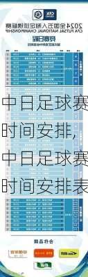 中日足球赛时间安排,中日足球赛时间安排表